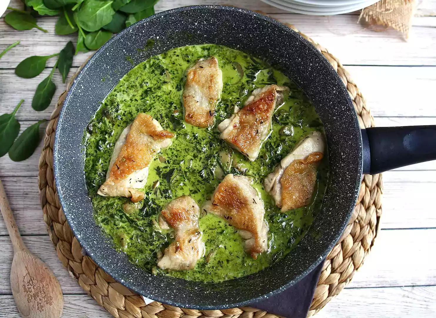 Poulet aux épinards : la recette healthy,