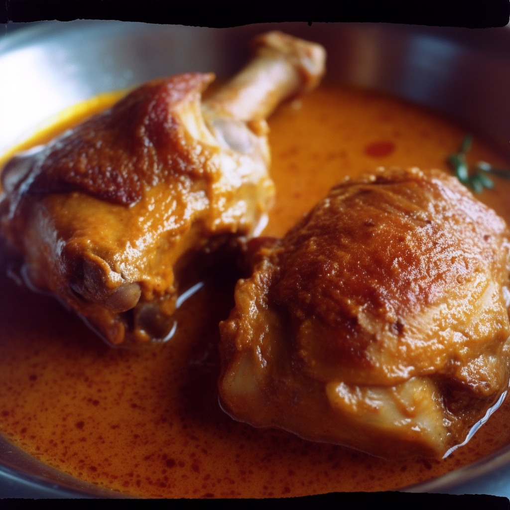 Poulet à la Sauce Graine Ivoirienne