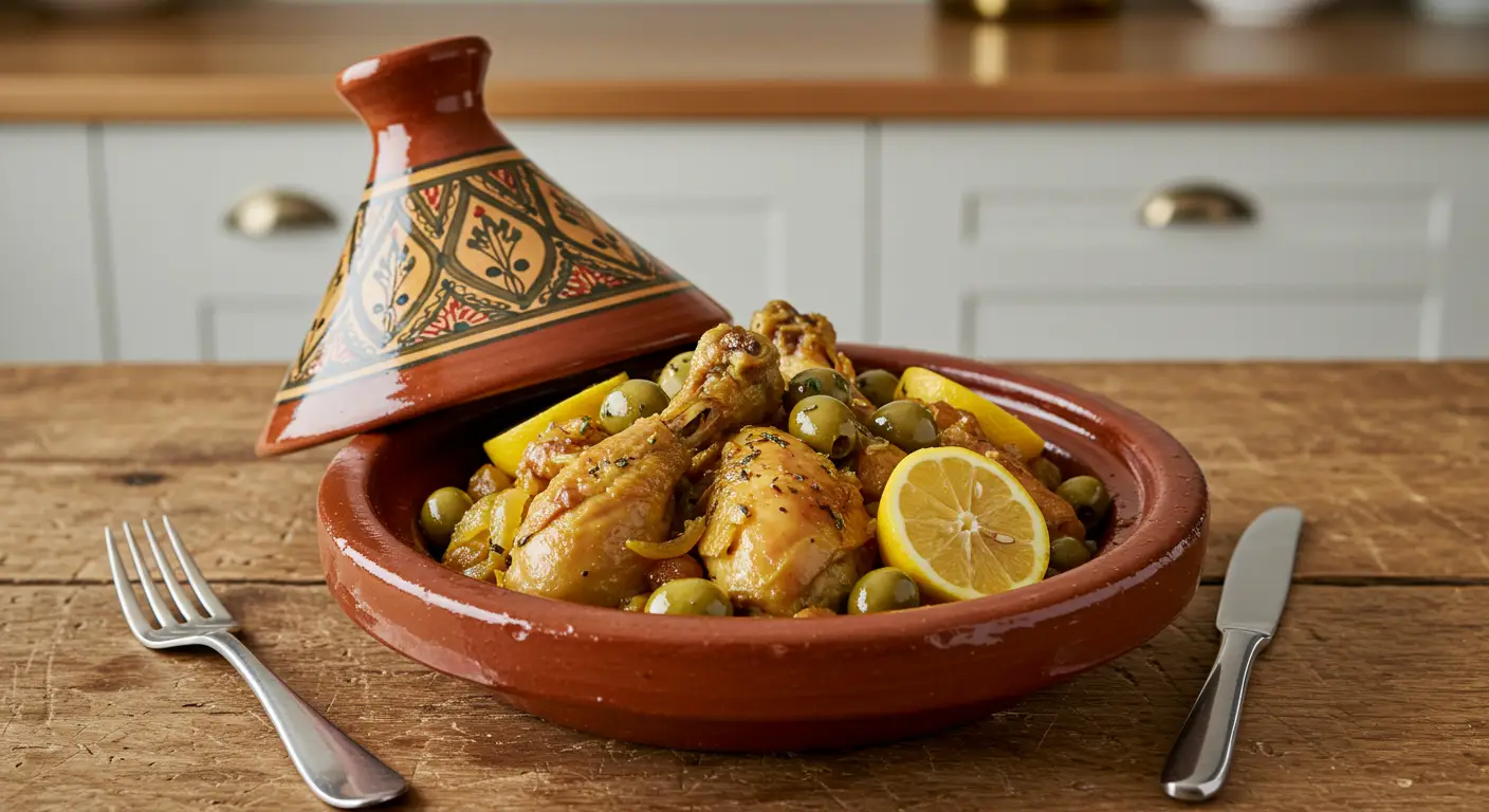 Tajine de poulet aux olives et citron : La recette authentique du Maroc